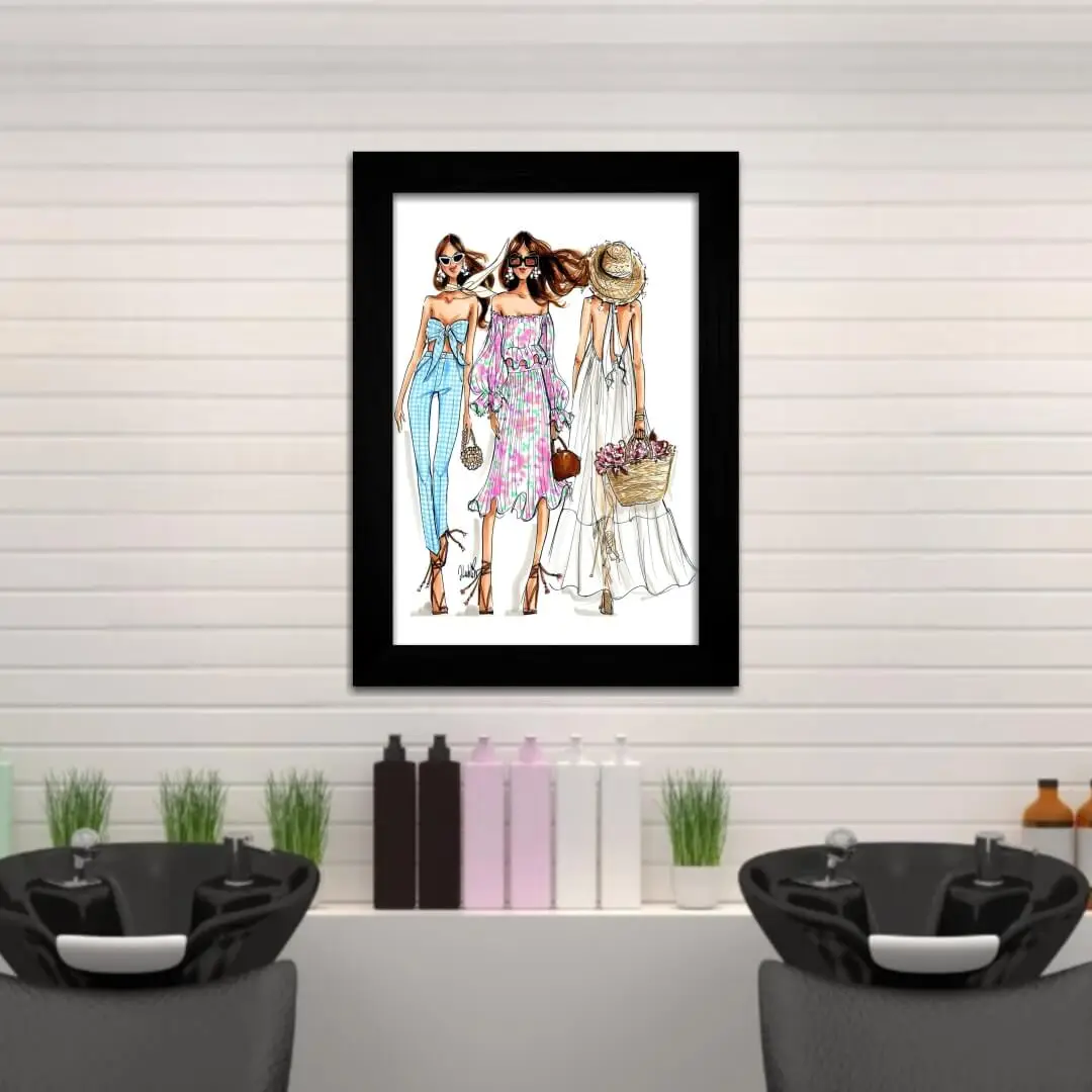 Quadro Decorativo Modelos Vestidos - Imagem 2