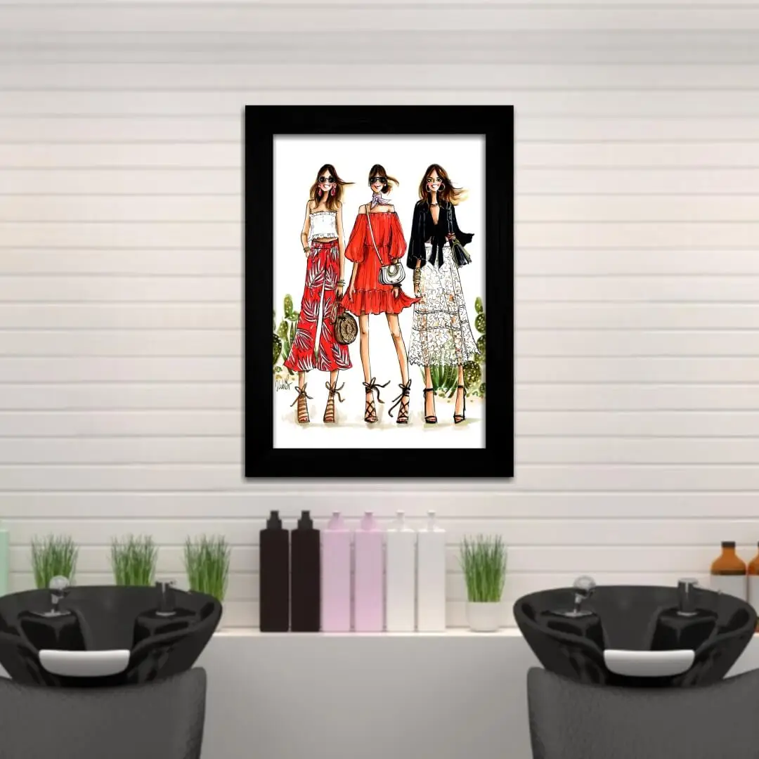 Quadro Decorativo Moda Modelos arte - Imagem 2