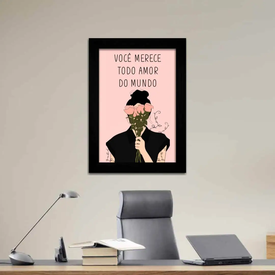 Quadro Decorativo Frase Você Merece - Imagem 2