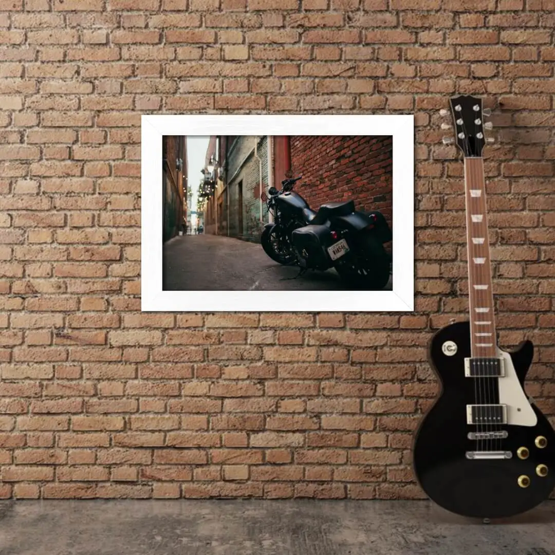 Quadro Decorativo Motos Harley Preta - Imagem 2
