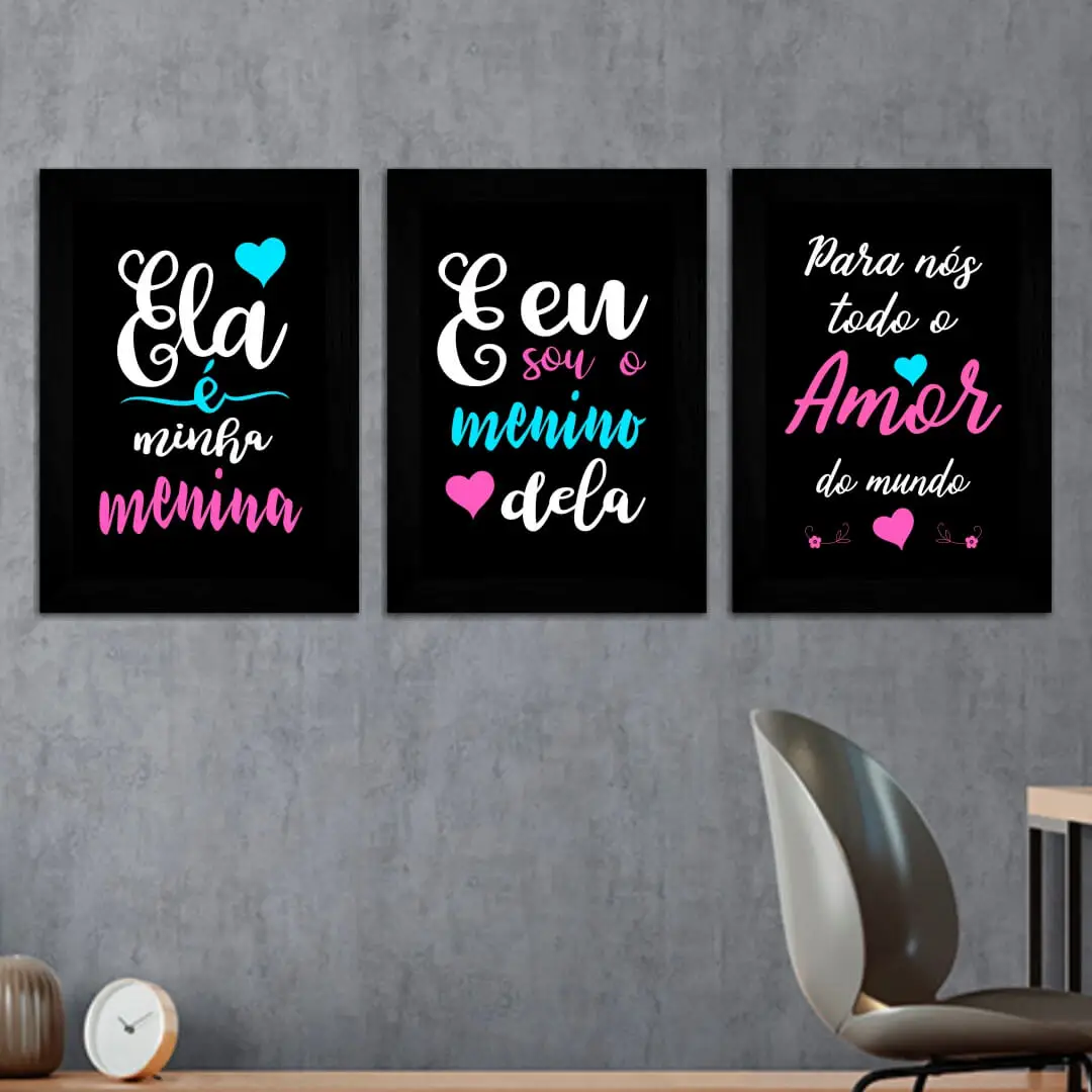 1834 Kit-3-Quadros-Conjunto-ele-dela