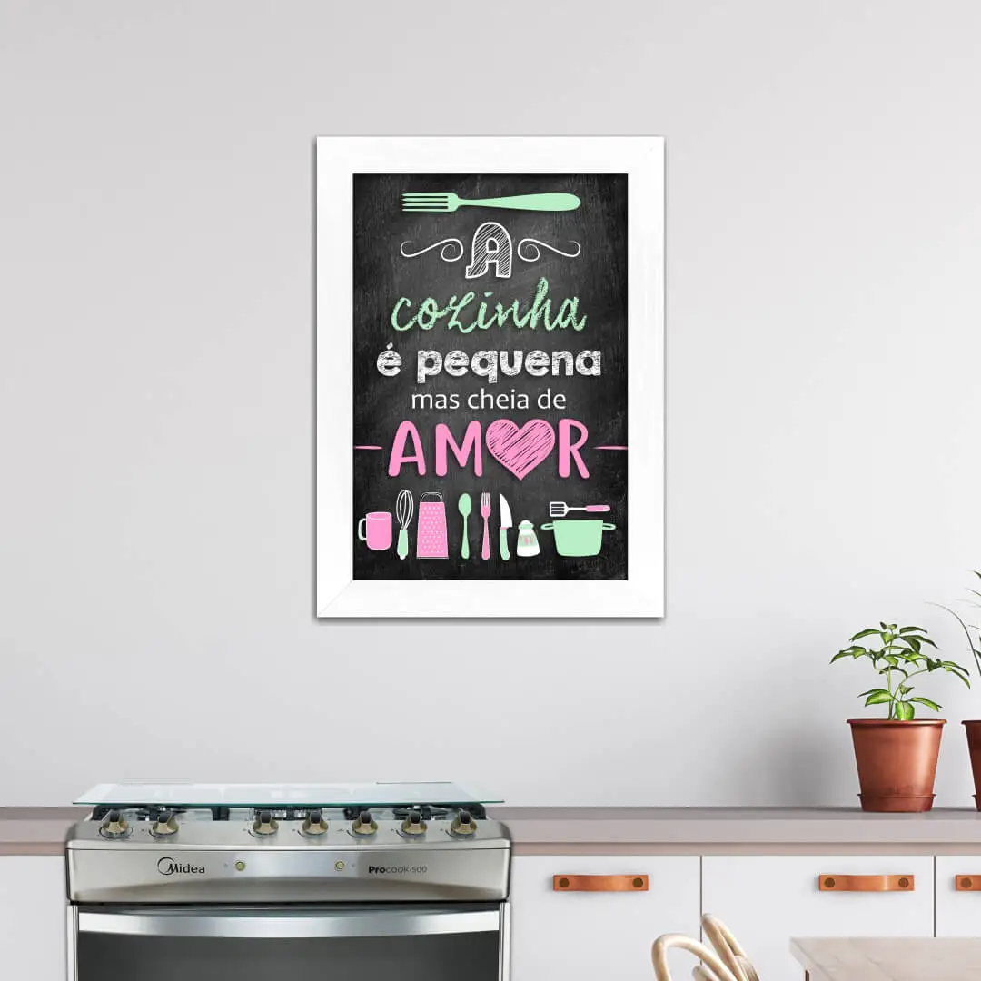2027- Quadro-Decorativo-Frase-Cozinha-é-pequena