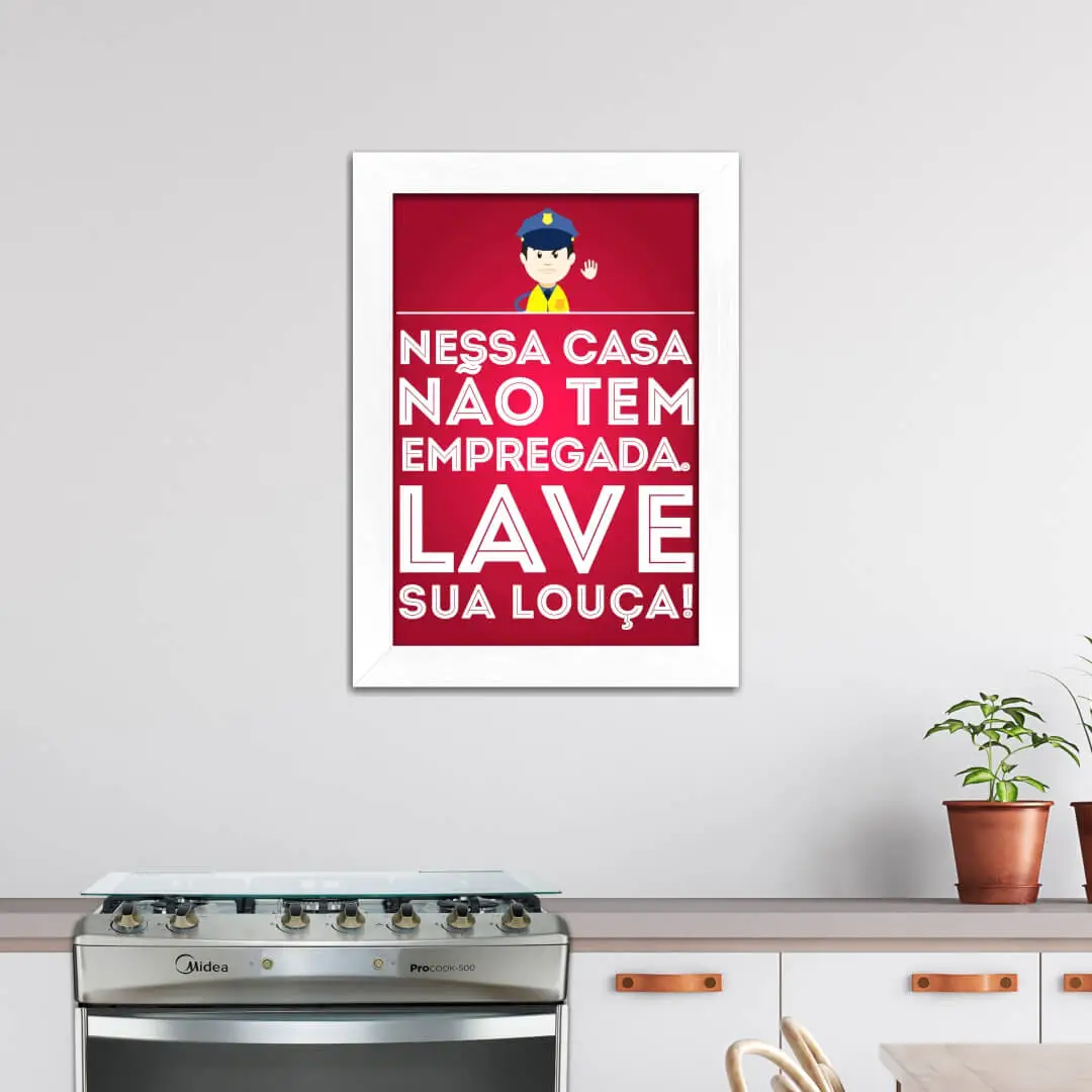 Quadro Decorativo Frase Nessa Casa - Imagem 2