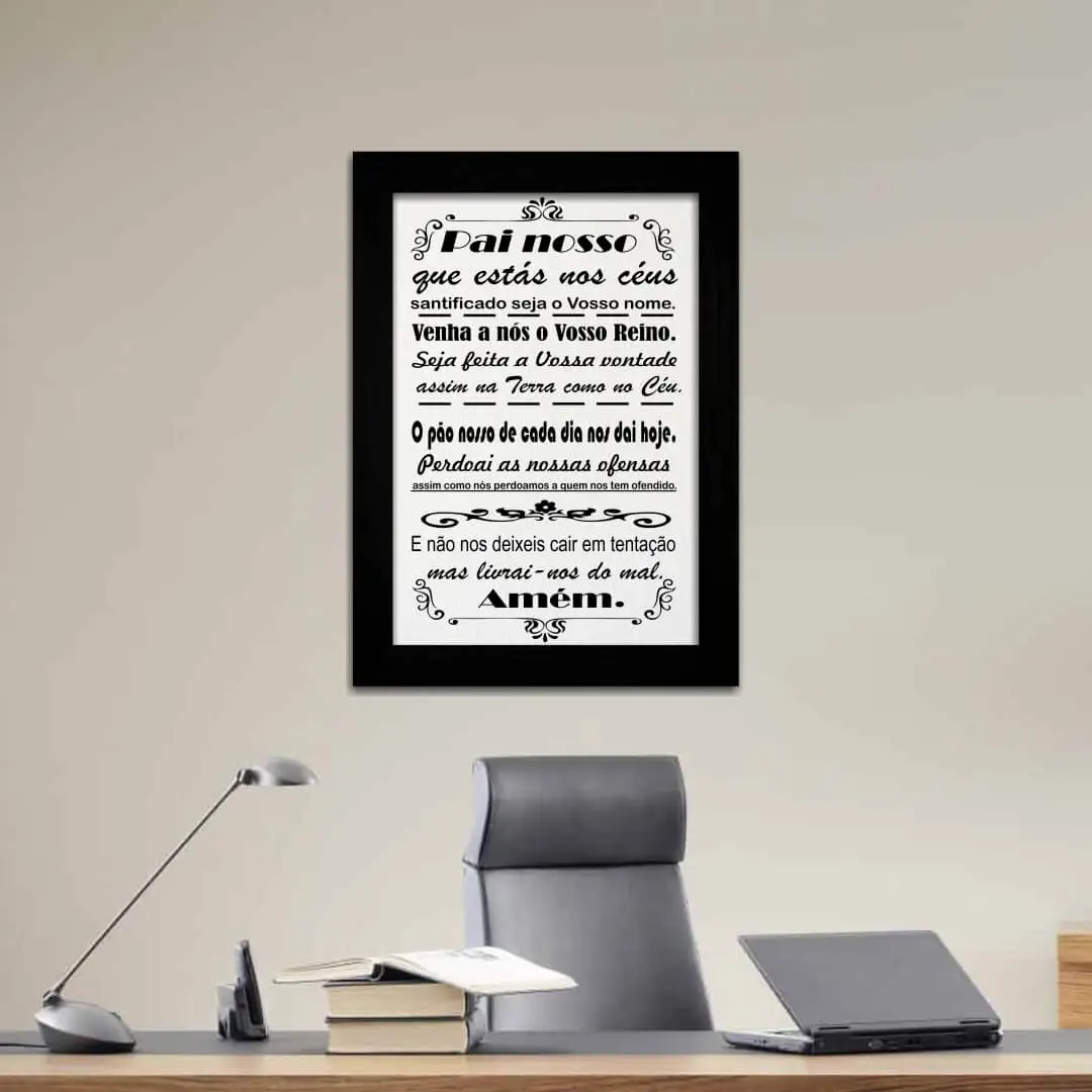 Quadro Decorativo Frase Pai nosso - Imagem 2