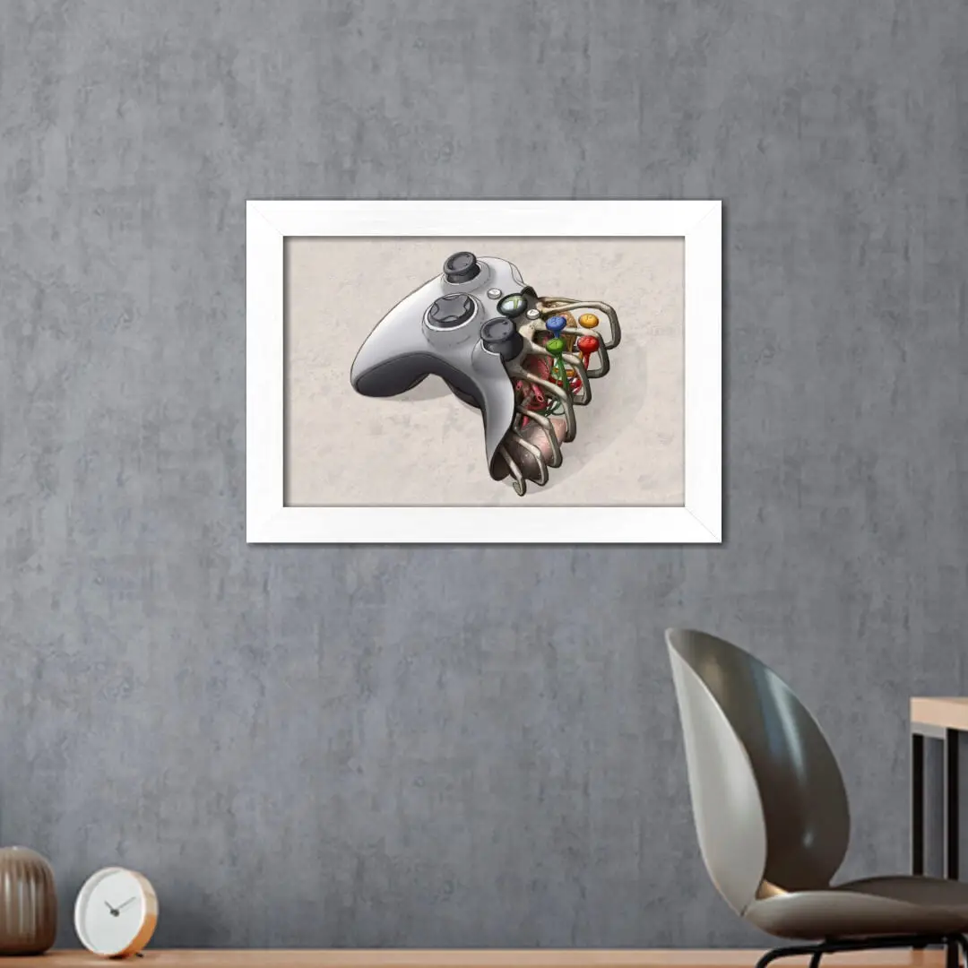 Quadro Decorativo Anatomia Controle - Imagem 2