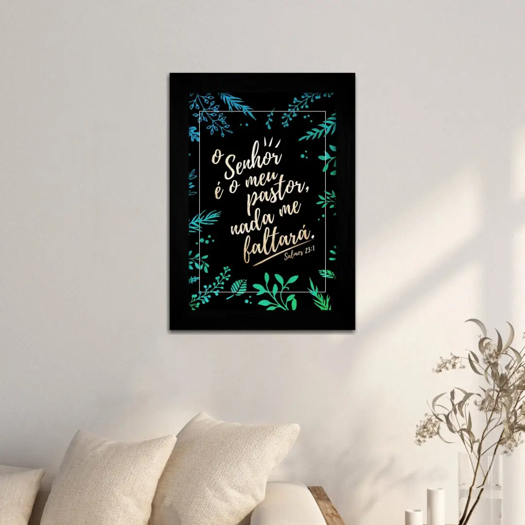 Quadro Decorativo Frase Religiosa - Imagem 2