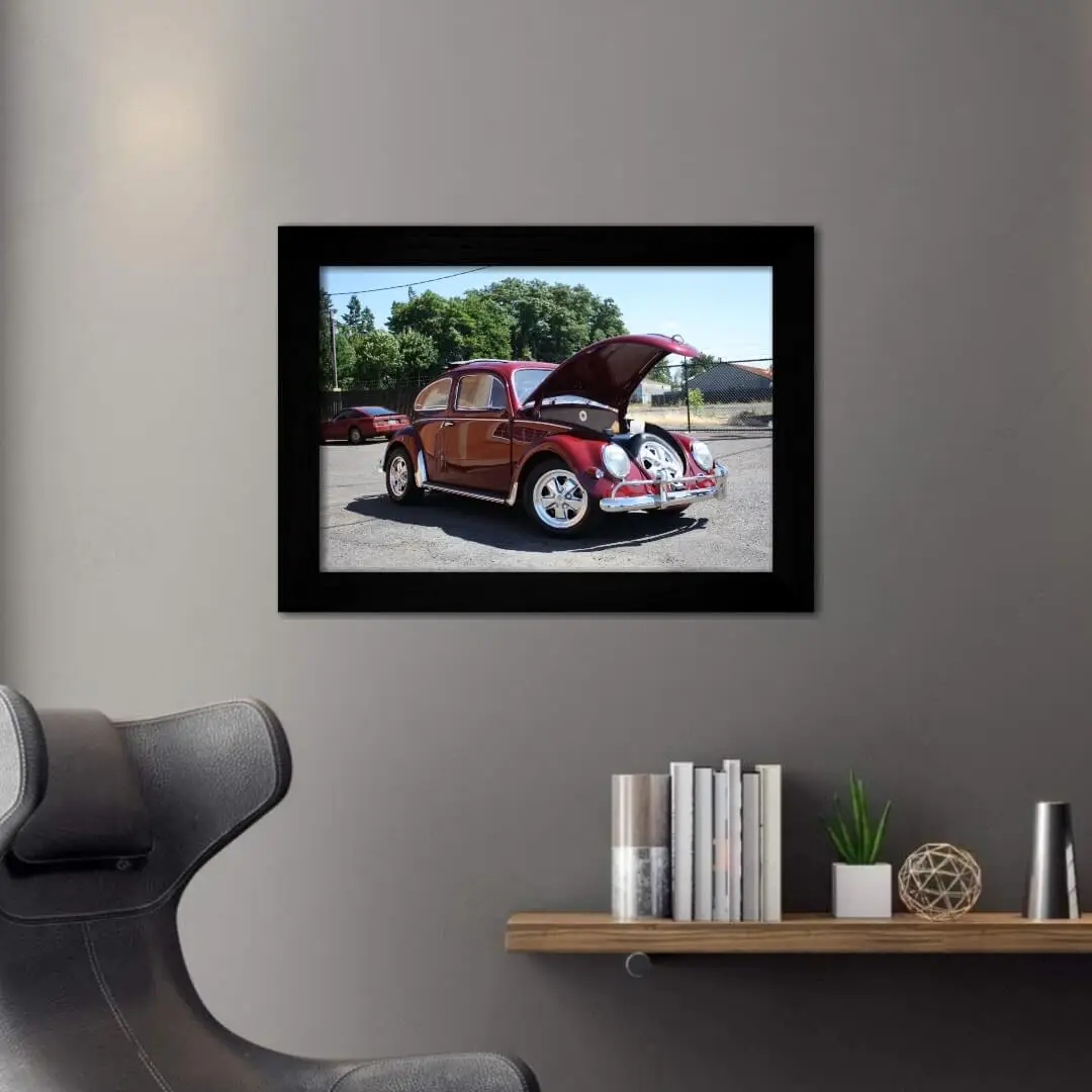 Quadro-Decorativo-Fusca-Vinho