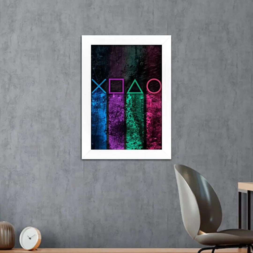 Quadro Decorativo Playstation botões - Imagem 2