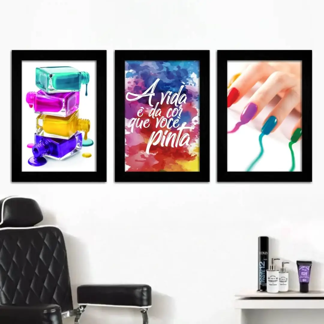 Kit 3 Quadros Kit esmaltes - Imagem 2