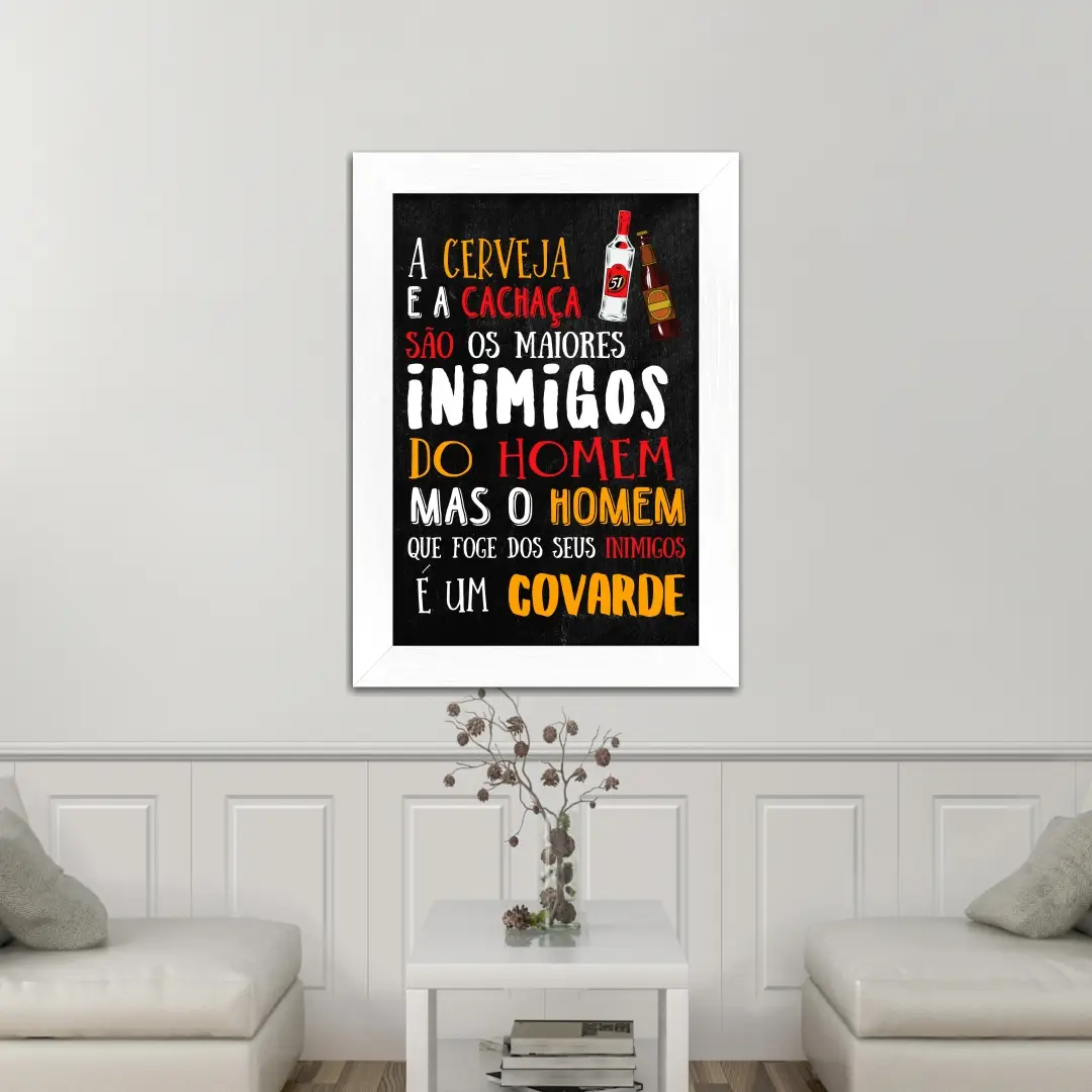 Quadro Decorativo Frase Cerveja - Imagem 2