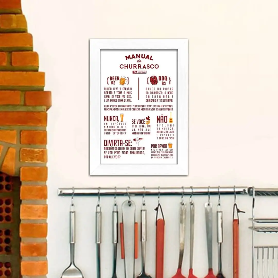 Quadro-Decorativo-Manual-do-Churrasco - Imagem 2