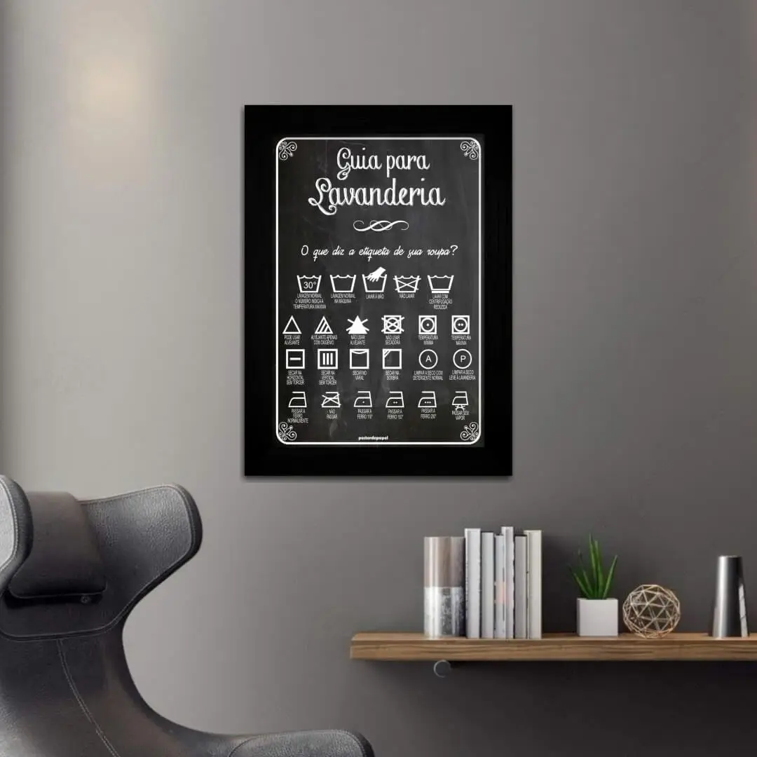 Quadro-Decorativo-Frase-Guia-para-Lavanderia