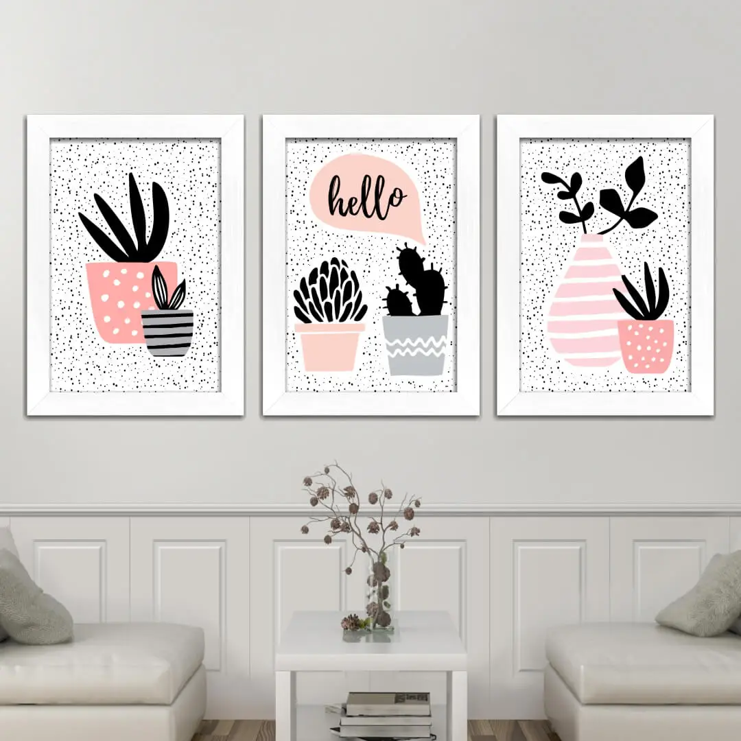 Kit-3-Quadros-Plantas-Hello
