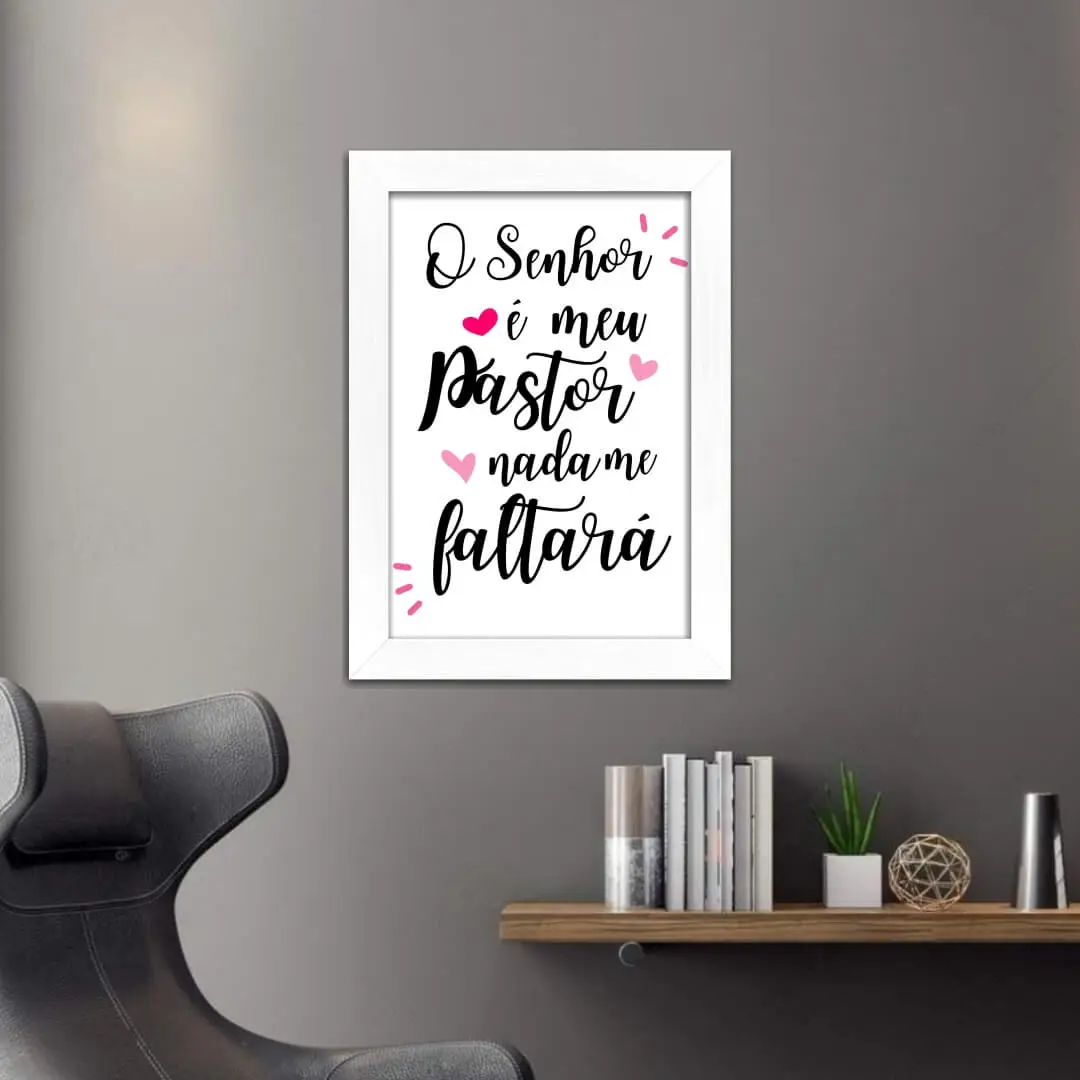 Quadro Decorativo Frase Meu Pastor - Imagem 2
