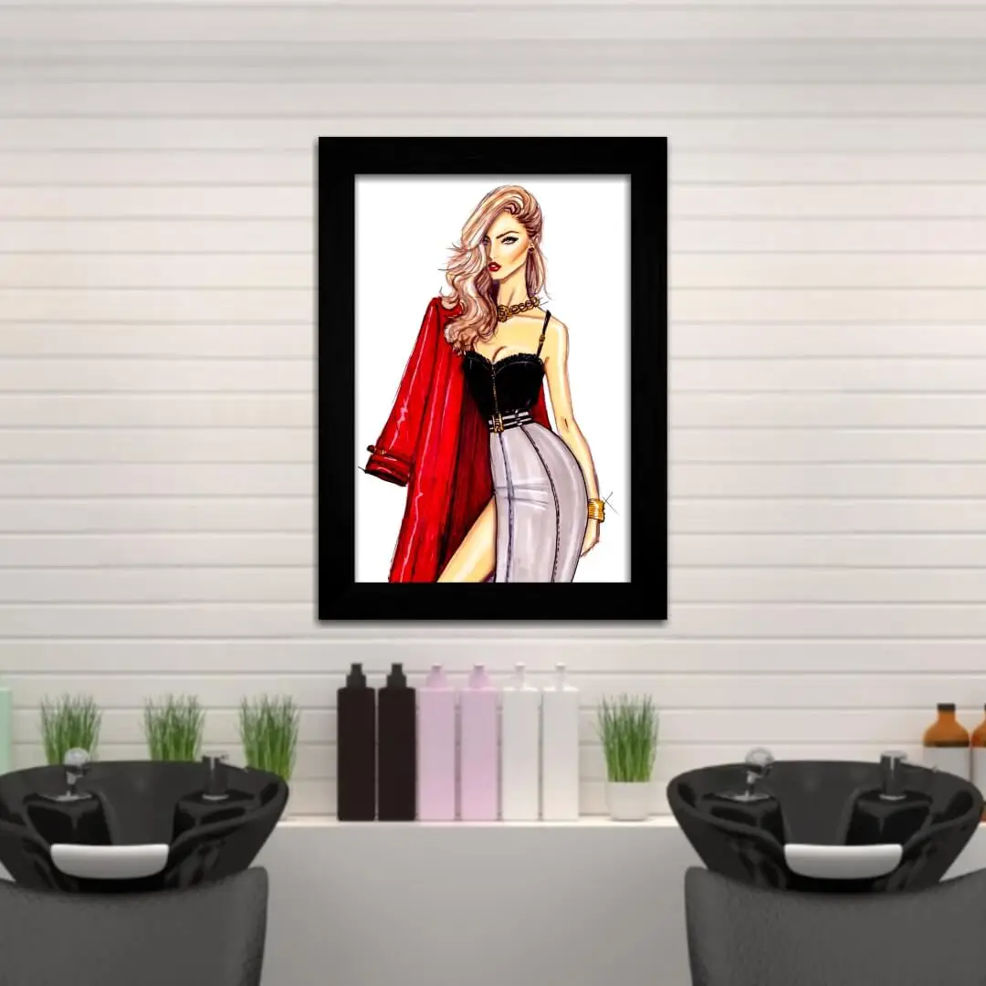 Quadro Decorativo Moda Modelo Pink - Imagem 2