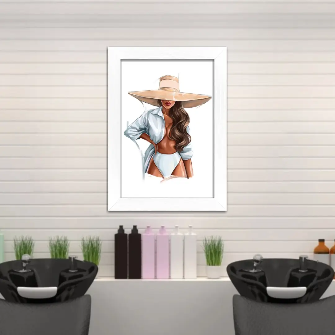 Quadro-Decorativo-Moda-Praia-Mulher