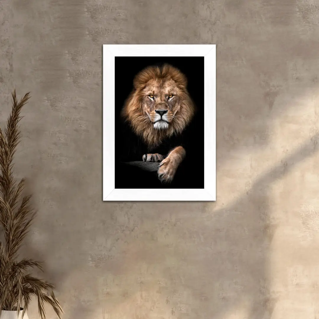 Quadro Decorativo Leão Patinha - Imagem 2