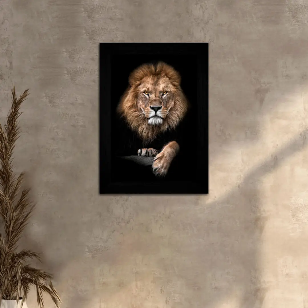 Quadro-Decorativo-Leão-Patinha