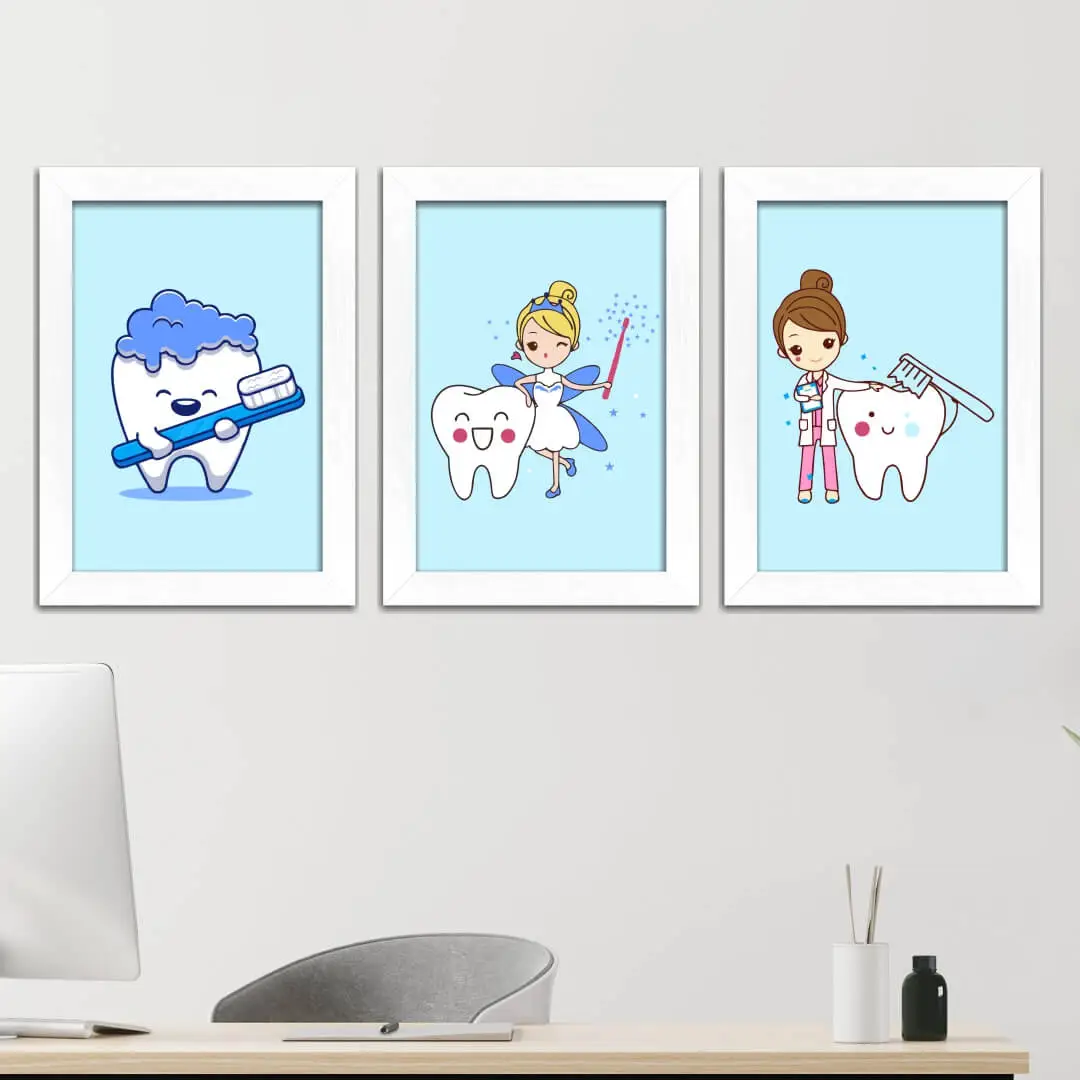 3803- Kit-3-Quadros-Dentista