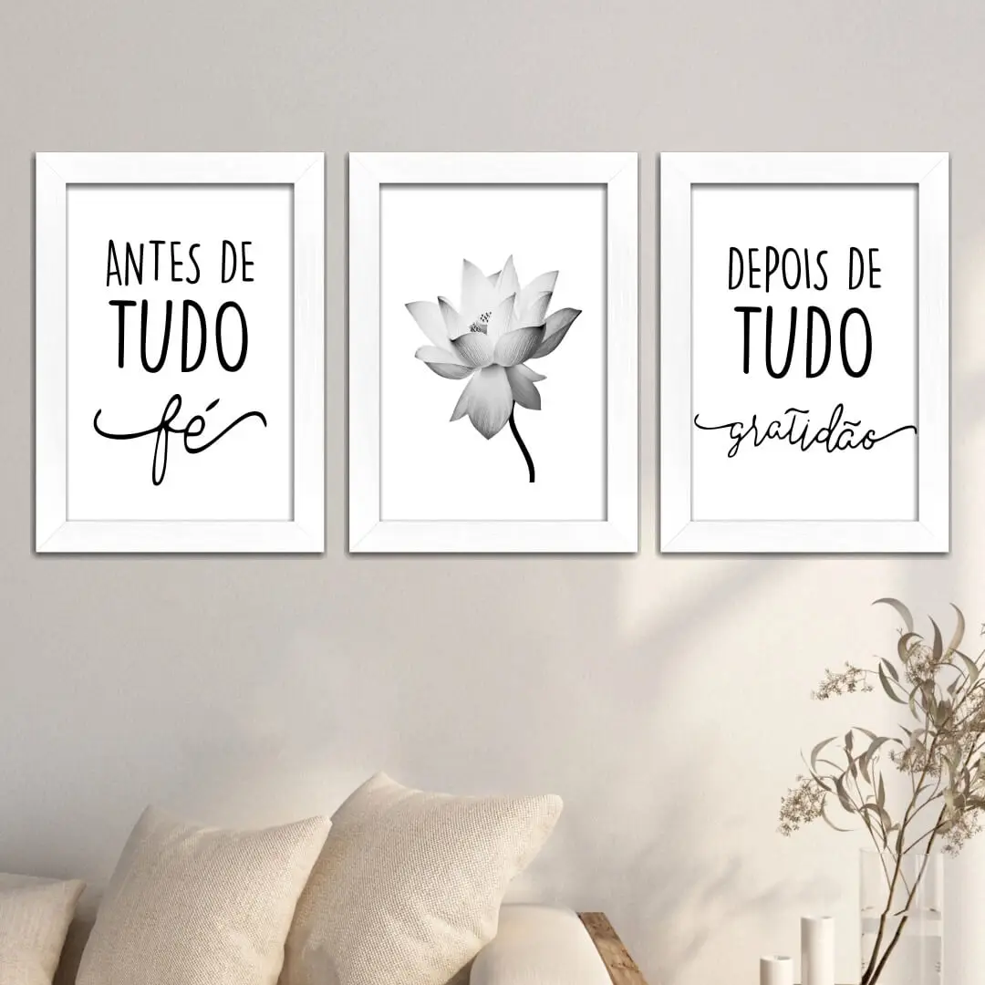 Kit 3 Quadros - Depois de tudo Gratidão - Imagem 2