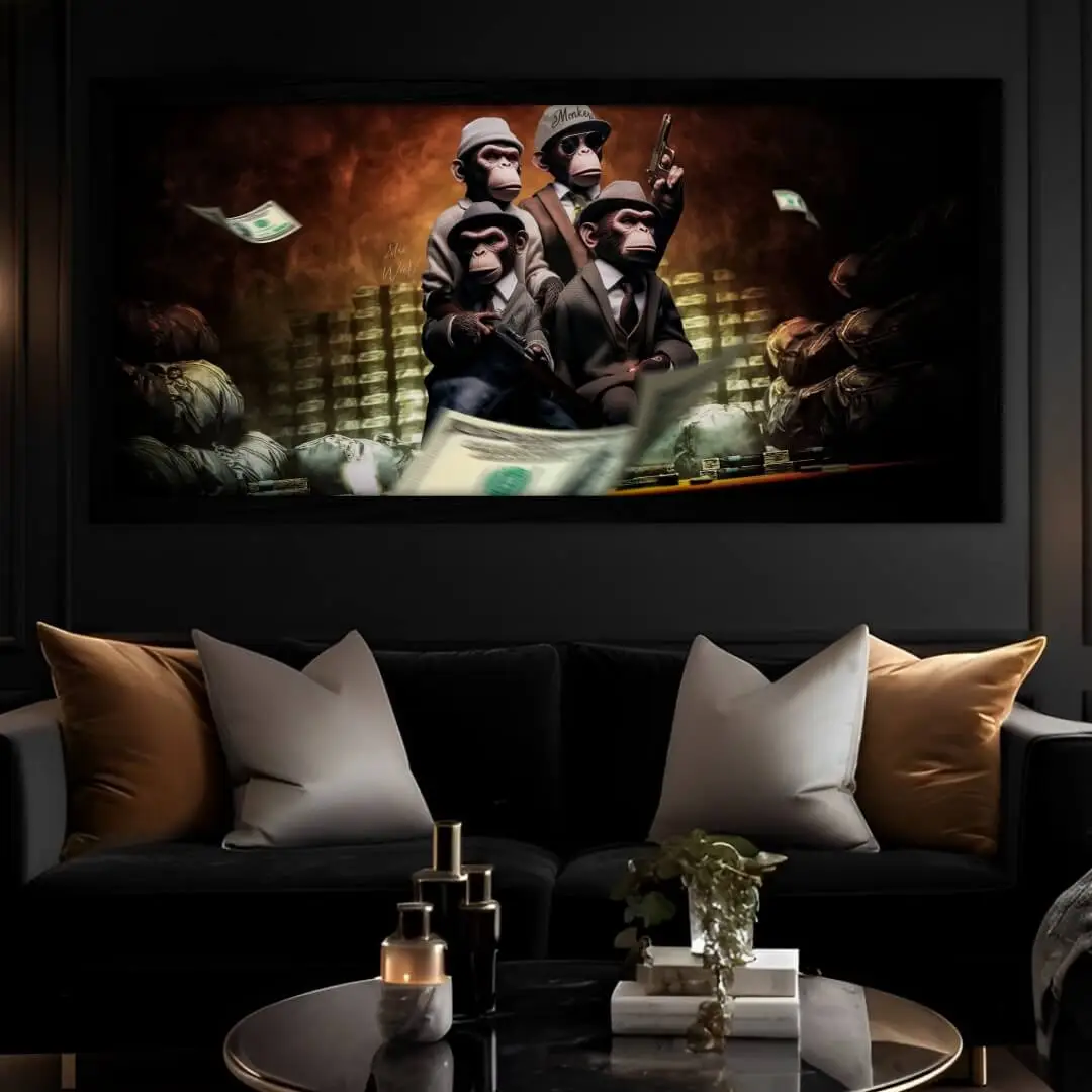 Quadro-Decorativo-Macacos-Gangsters