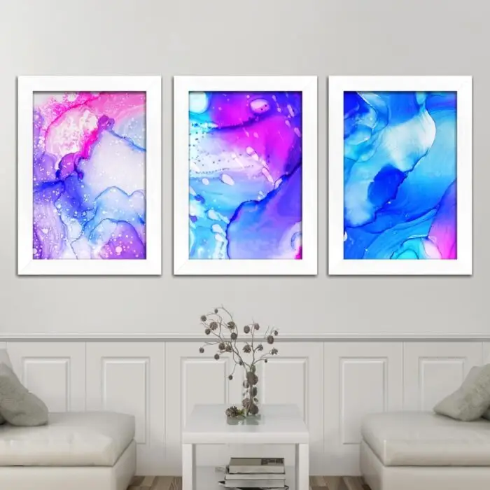 Kit-3-Quadros-Abstrato-Azul