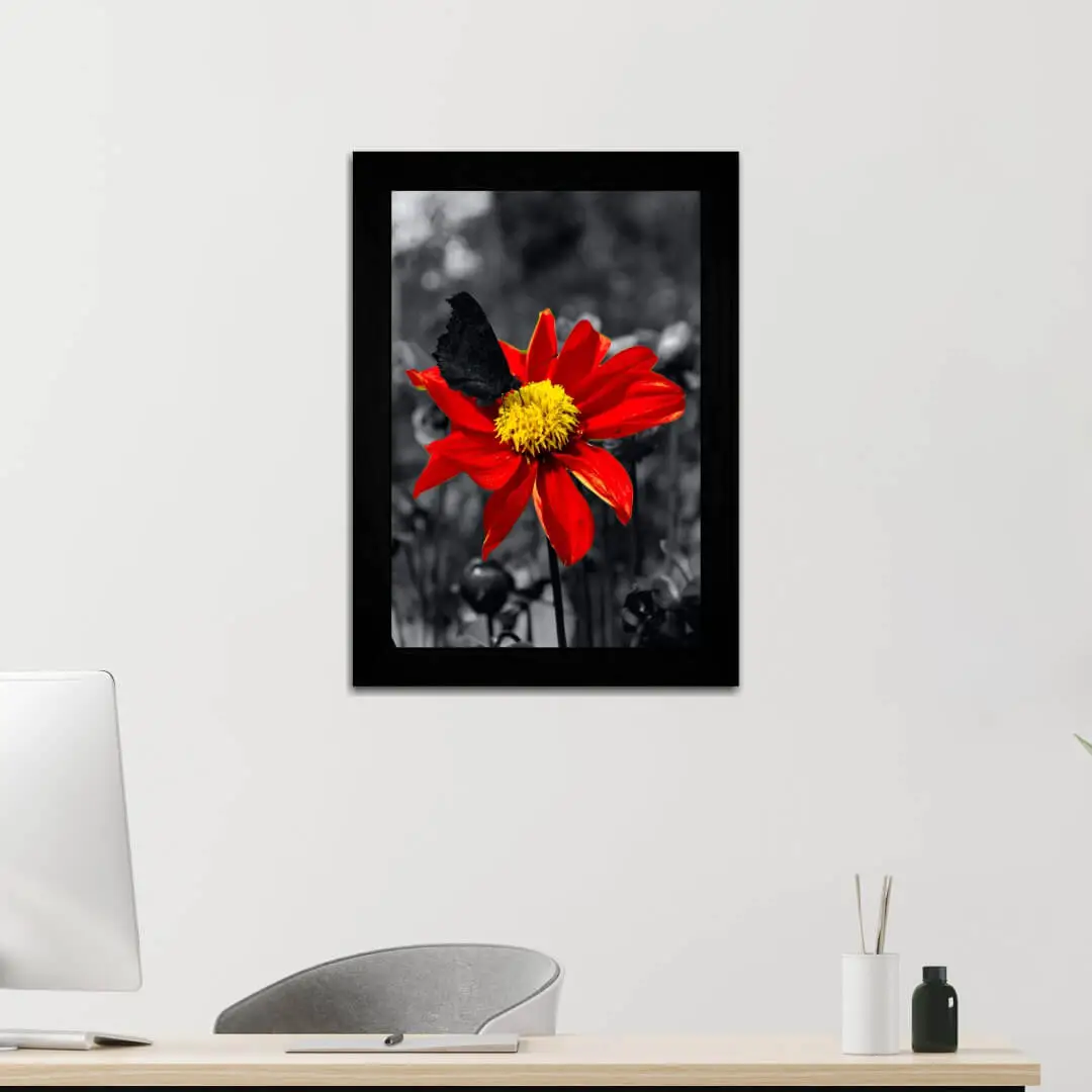 Quadro-Decorativo-Borboleta-na-Flor