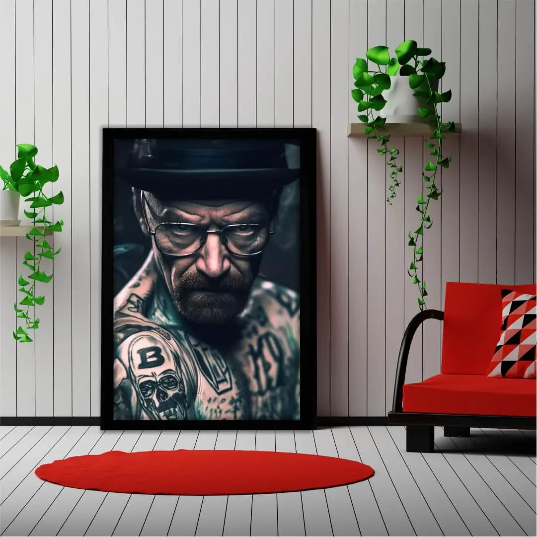 Quadro-Decorativo-Walter-White-Gangster Big's