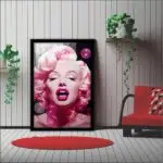 Quadro-Decorativo-Monroe-Bolhas-Rosas-Big's