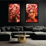 Kit-2-Quadros-Mulheres-Africanas-Modelos-Big's
