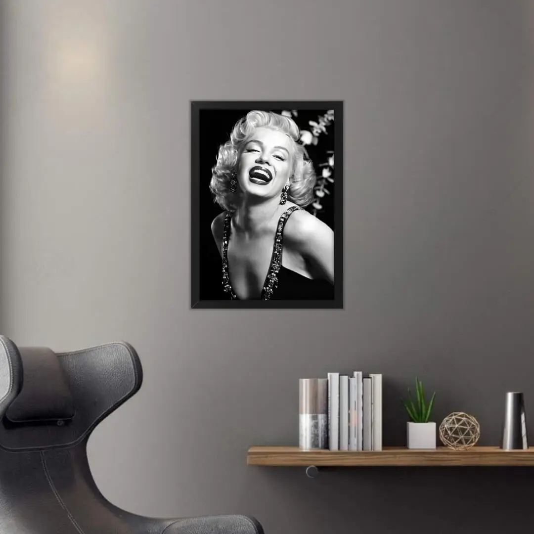 Quadro Decorativo Marilyn Monroe Cinza - Imagem 2