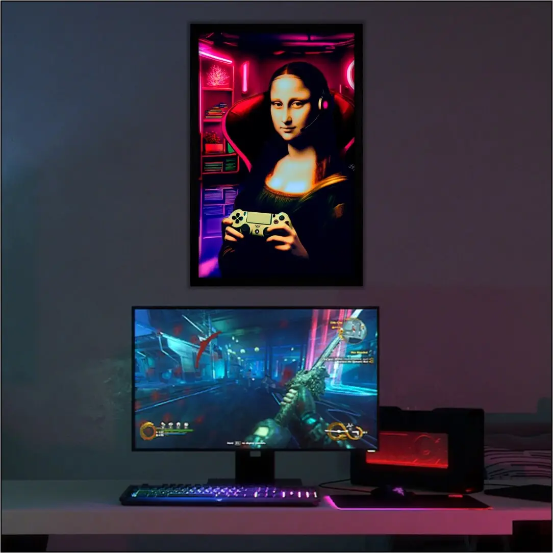 Quadro Decorativo Mona Lisa -Modelo Big's - Imagem 2
