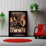 Quadro-Decorativo-Leão-e-Tigre-Big's