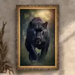 Quadro-Decorativo-Pantera-Negra-Big's