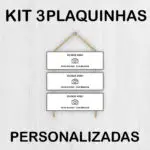 Placas 3 Partes Personalizadas