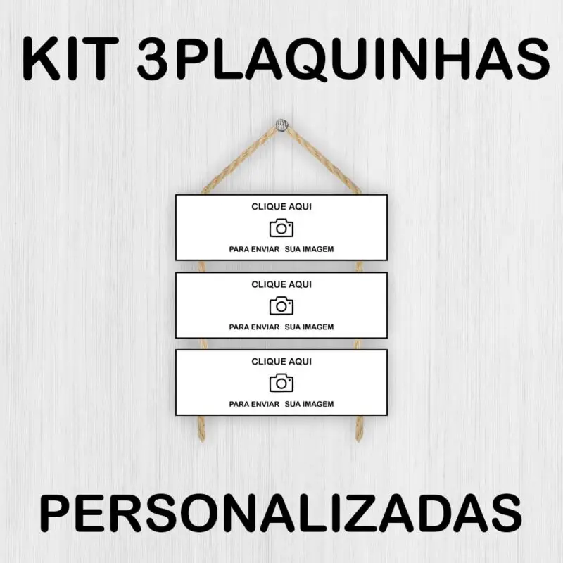 Placas 3 Partes Personalizadas