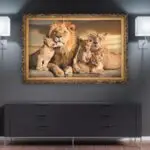 Quadro-Decorativo-Familia-de-Leões-Big's