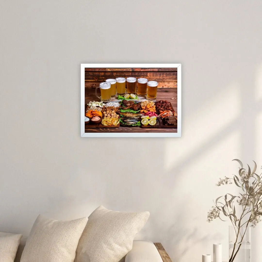 Quadro Decorativo Bebibas e Lanche - Imagem 2