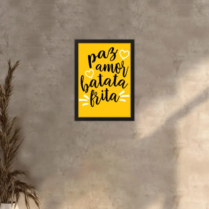 Quadro-Decorativo-Paz-Amor-Batata-Frita