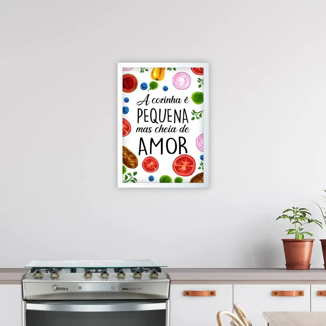 0608- Quadro-Decorativo-A-cozinha-é-Pequena
