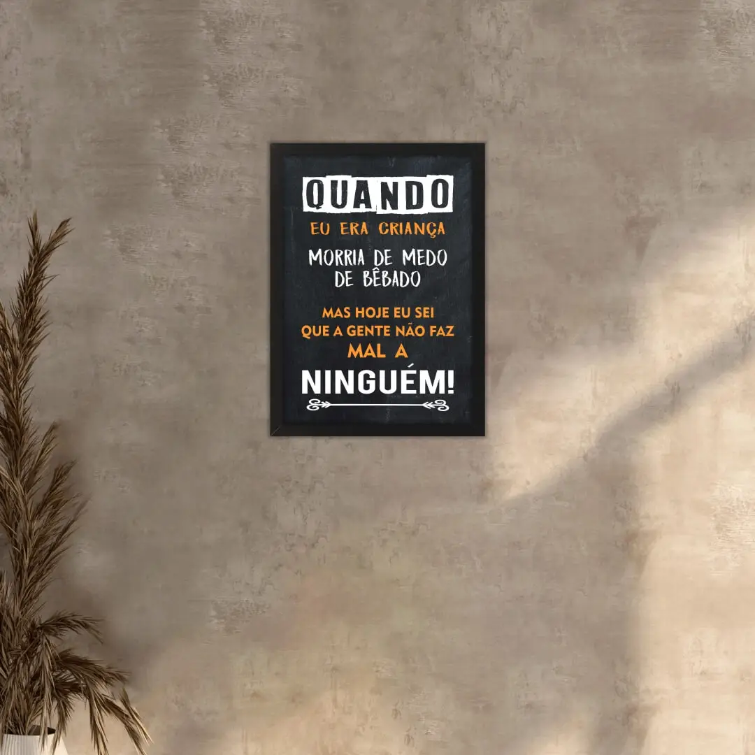 Quadro-Decorativo-Quando-eu-era-Criança