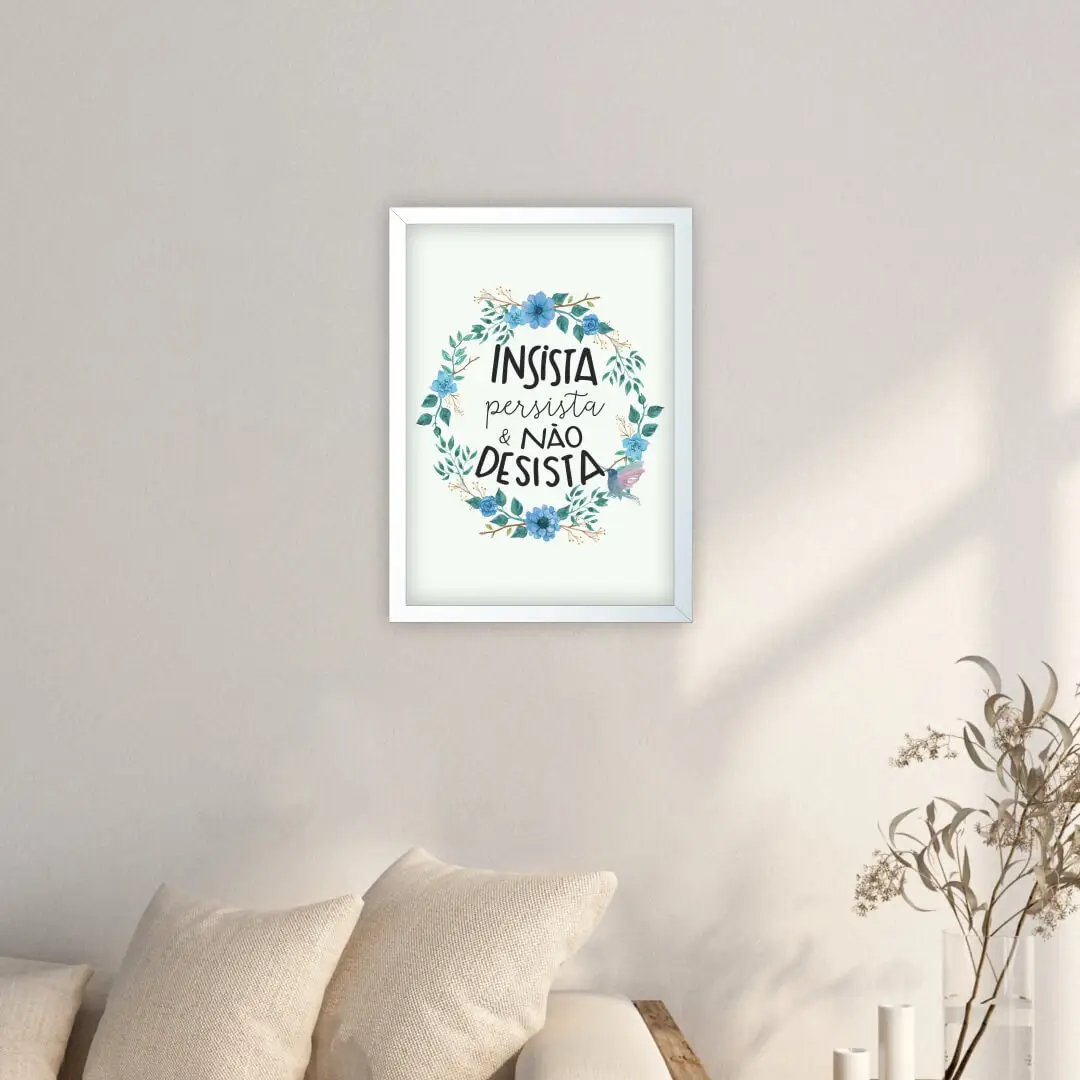 Quadro Decorativo insista não Desista - Imagem 2