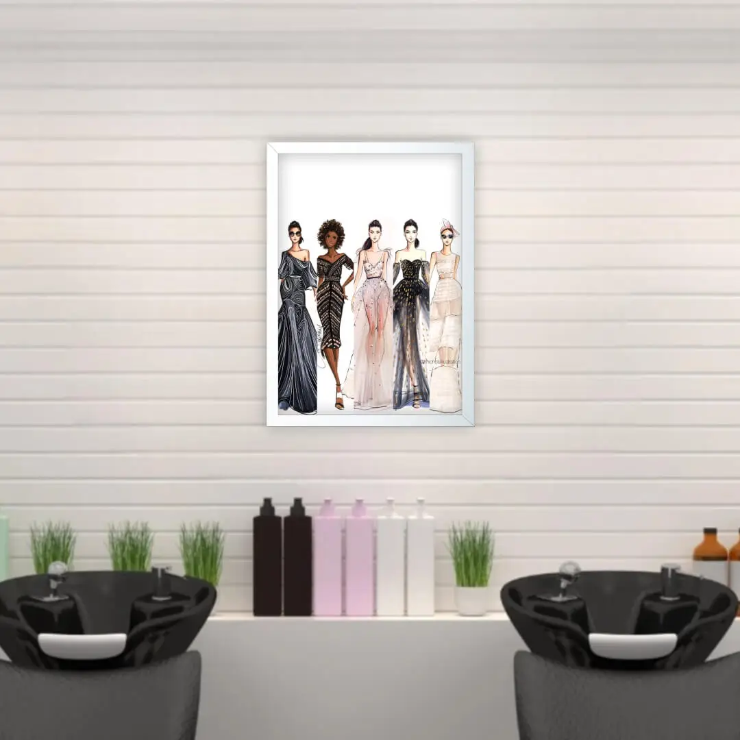 Quadro Decorativo Moda Modelos top - Imagem 2