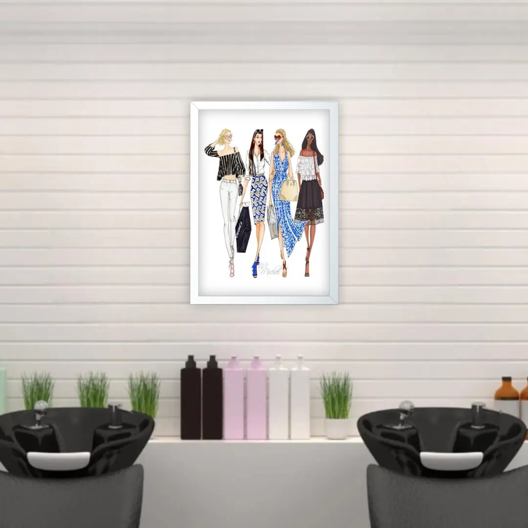 Quadro Decorativo Moda Modelos - Imagem 2