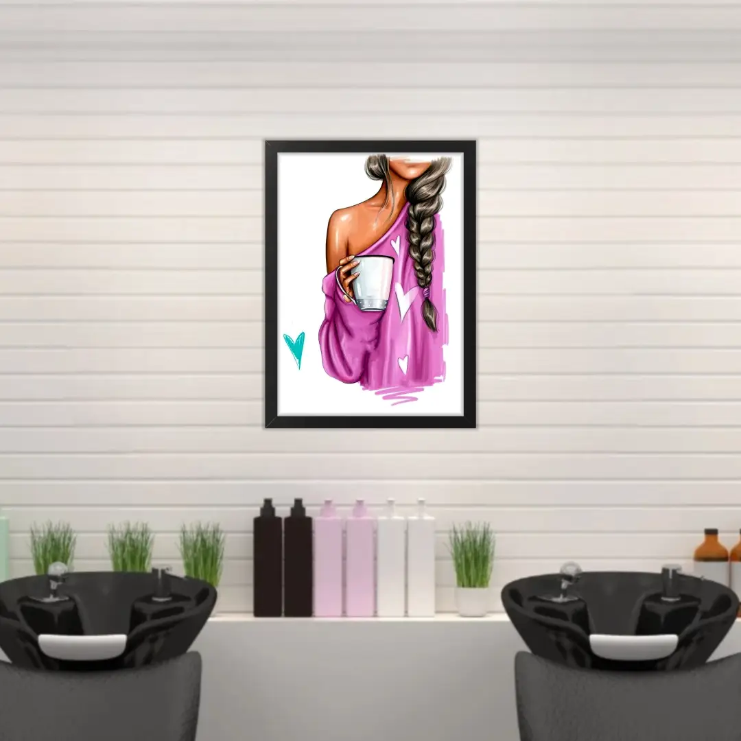 Quadro Decorativo Coffe Girl - Imagem 2