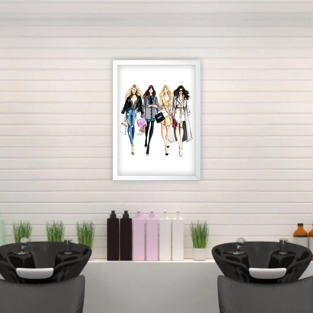 Quadro Decorativo Moda Amigas - Imagem 2