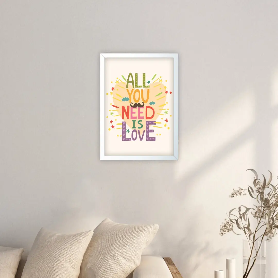 Quadro Decorativo All you need is Love - Imagem 2