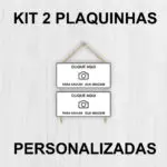 Placas Sisal Personalizadas - 2 Partes