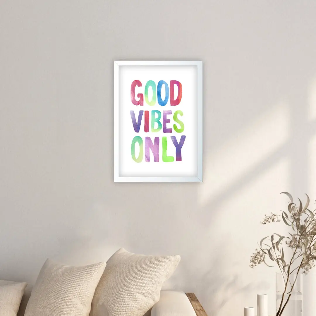 Quadro Decorativo Good Vibes Only - Imagem 2