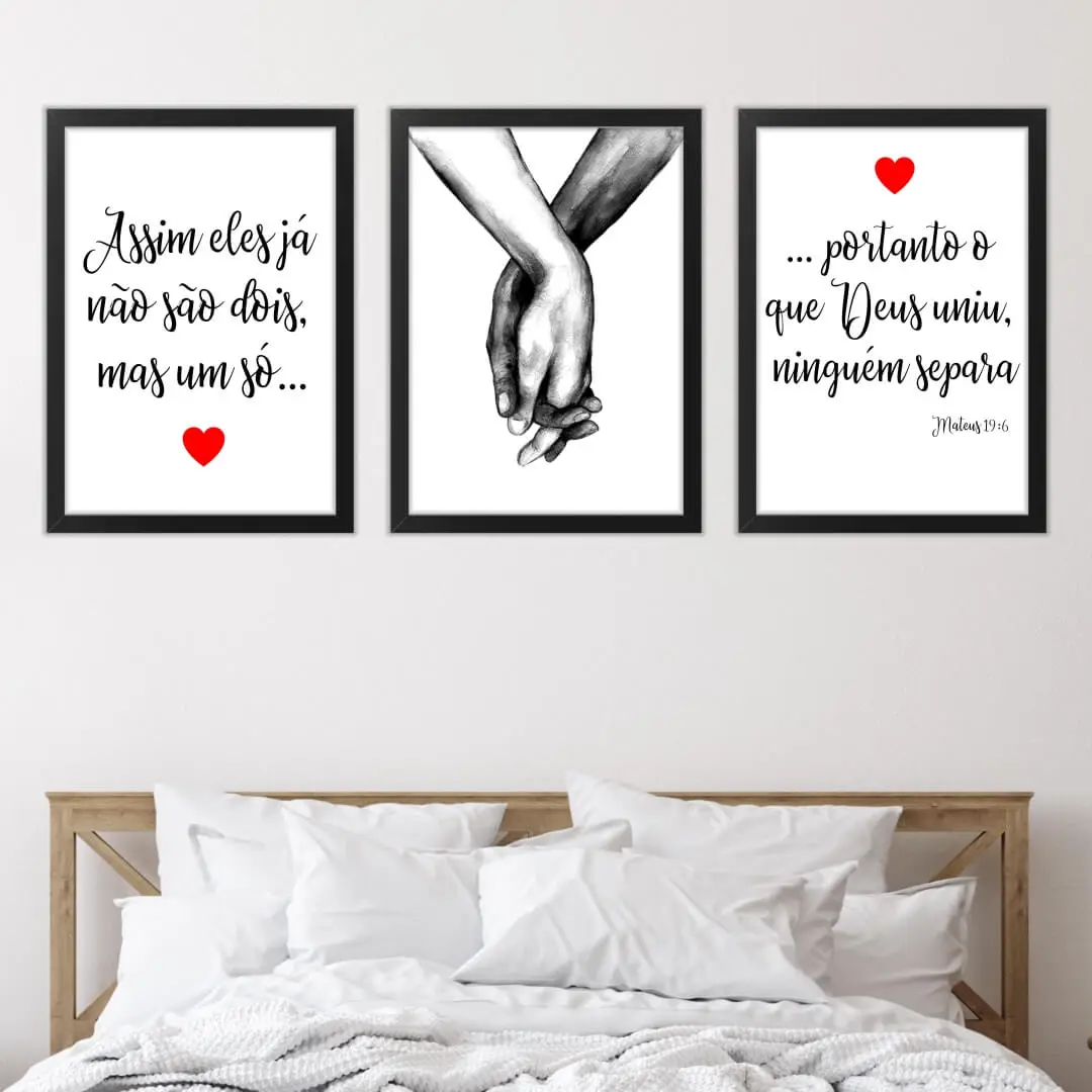 Kit 3 Quadros Casal Matheus 19 6 - Imagem 2